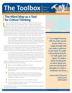 The Mind Map As a Tool for Critical Thinking Earning Is a Fascinating Process