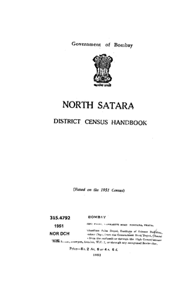District Census Handbook, North Satara