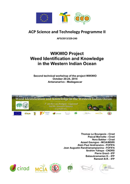 Initial Workshop of the Afroweeds Project