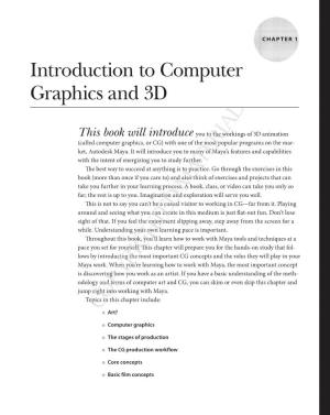 Computer Graphics and 3D