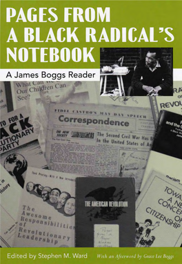 A James Boggs Reader PAGES from a BLACK RADICAL's NOTEBOOK African American Life Series