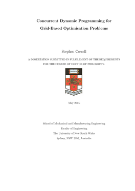 Concurrent Dynamic Programming for Grid-Based Optimisation Problems