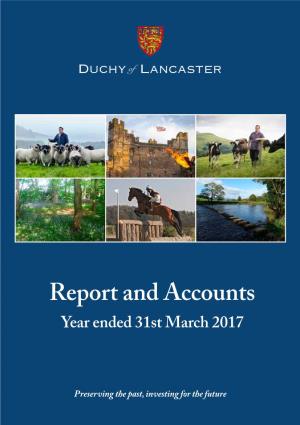 Report and Accounts Year Ended 31St March 2017