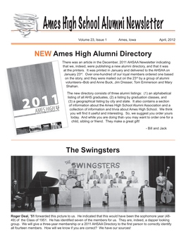 NEW Ames High Alumni Directory the Swingsters