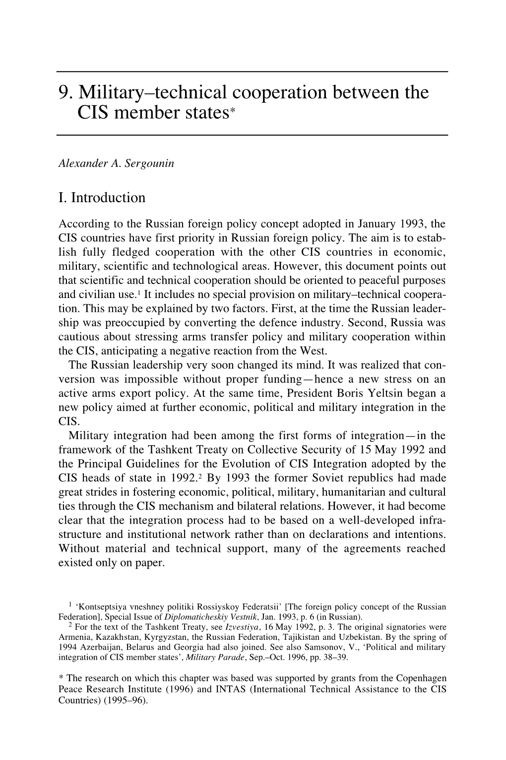 RUSSIA and the ARMS TRADE (Oxford University SIPRI Yearbook 1995: Armaments, Disarmament and International Security , 3 Aug