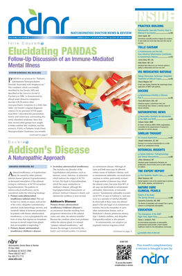 Addison's Disease Elucidating PANDAS