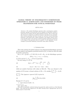 Global Theory of One-Frequency Schrödinger Operators II