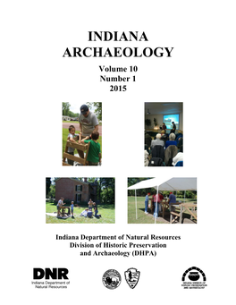 2015 Indiana Archaeology Journal Vol. 10, No. 1