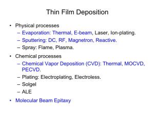 Thin Film Deposition