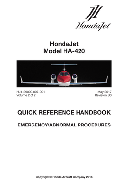 Hondajet Model HA-420