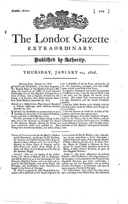 The London Gazette EXTRAORDINARY