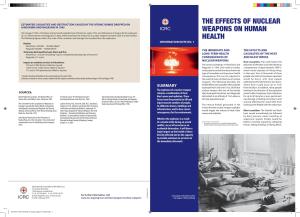 The Effects of Nuclear Weapons on Human Health