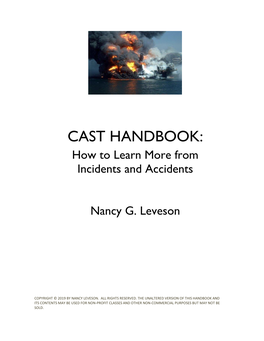 CAST HANDBOOK: How to Learn More from Incidents and Accidents