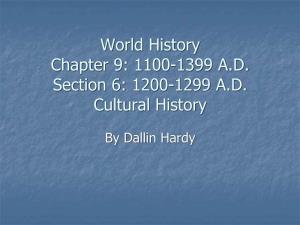 9-6 1200-1299 Cultural History