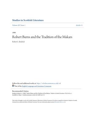 Robert Burns and the Tradition of the Makars Robert L