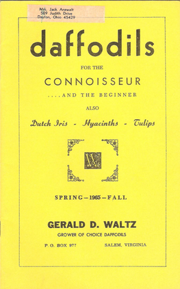 Gerald D. Waltz, 1965