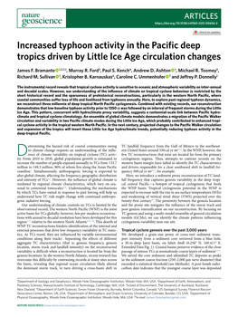 Increased Typhoon Activity in the Pacific Deep Tropics Driven by Little Ice Age Circulation Changes