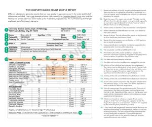 The Complete Blood Count Sample Report 1