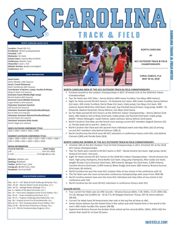 Carolina Track & Field Notes