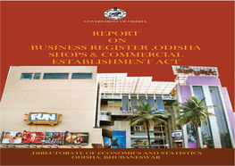 Report on Business Register, Odisha, Shop & Commercial Establishment
