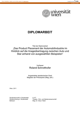 Diplomarbeit