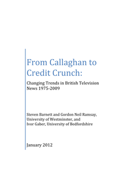 From Callaghan to Credit Crunch