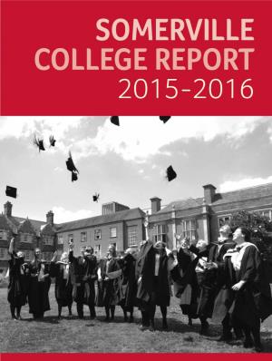 Somerville College Report 2015-2016