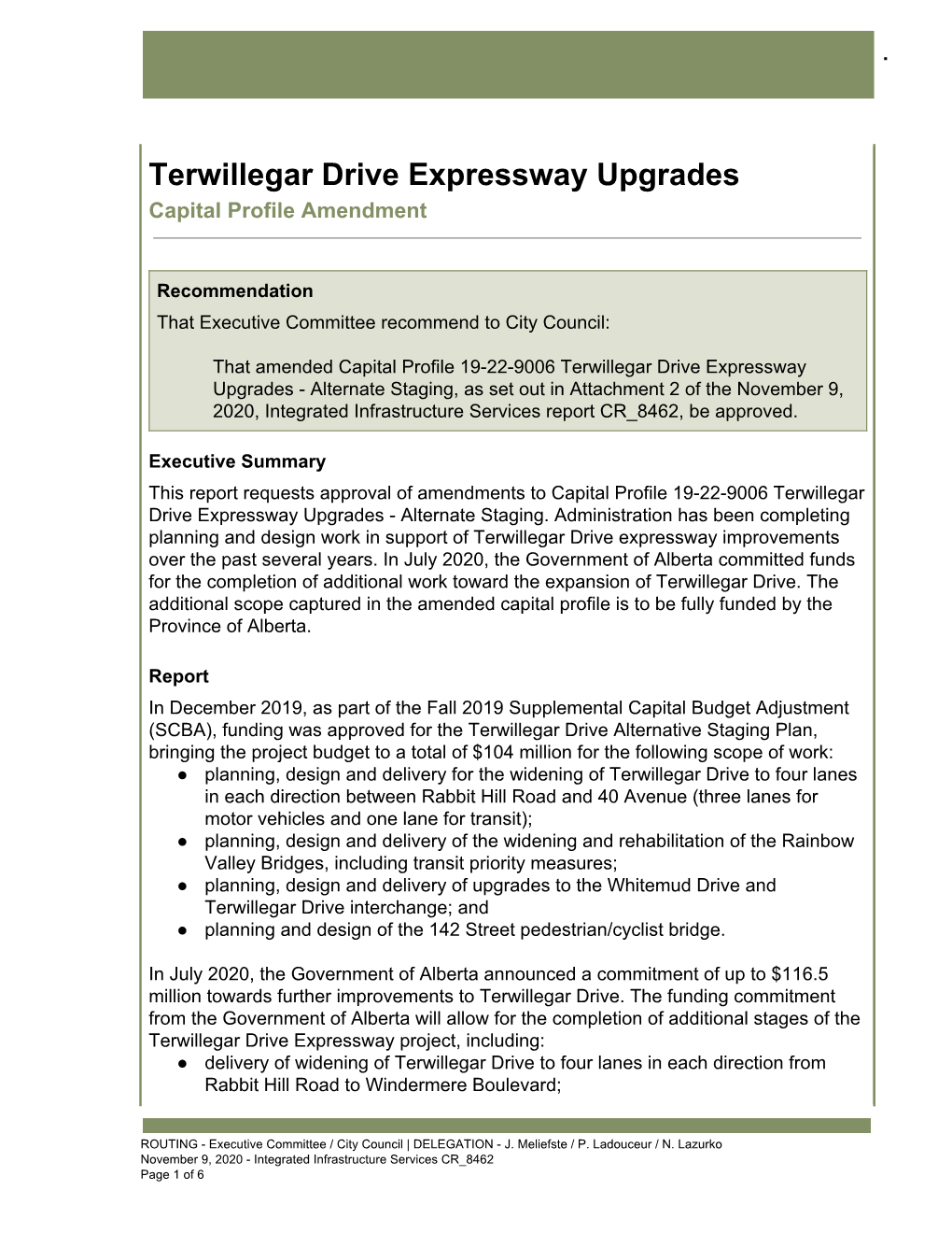 CR 8462 Terwillegar Drive