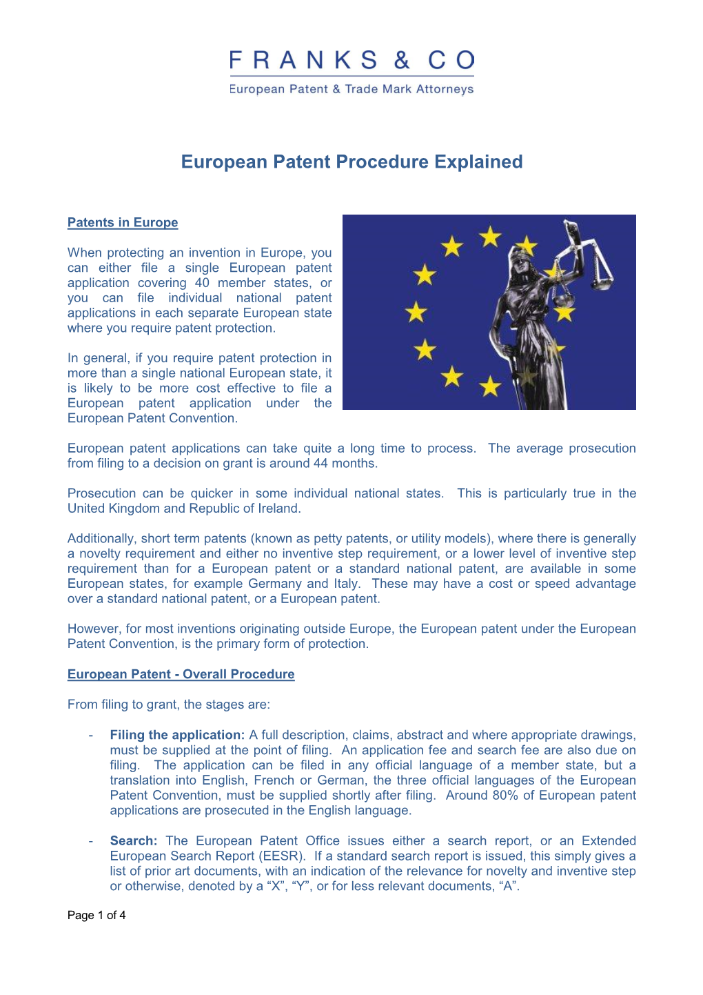 European Patent Procedure Explained