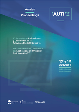 Anales Proceedings TITLE Proceedings of the 6Th Iberoamerican Conference on Applications and Usability of Interactive TV - Jauti 2017