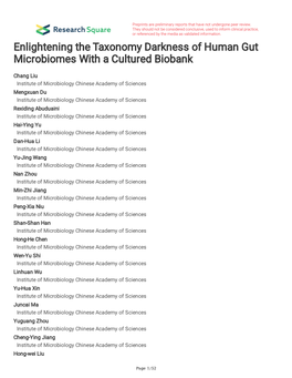 Enlightening the Taxonomy Darkness of Human Gut Microbiomes with a Cultured Biobank