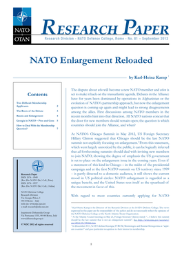 Research Paper Research Division - NATO Defense College, Rome - No