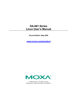 DA-681 Series Linux User's Manual V2