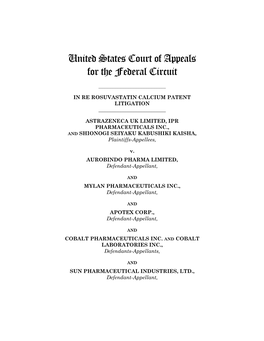 United States Court of Appeals for the Federal Circuit