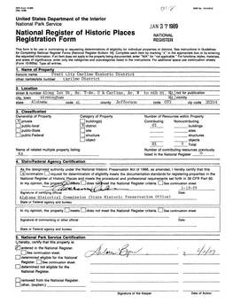 National Register of Historic Places Registration Form