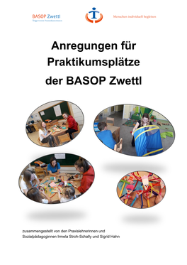 Anregungen Für Praktikumsplätze Der BASOP Zwettl