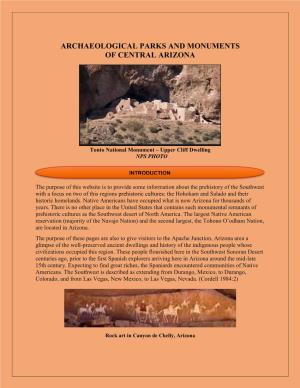 Archaeological Parks and Monuments of Central Arizona