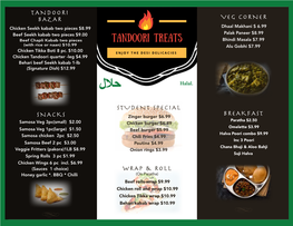 W158147 Tandoori Treats Brochure