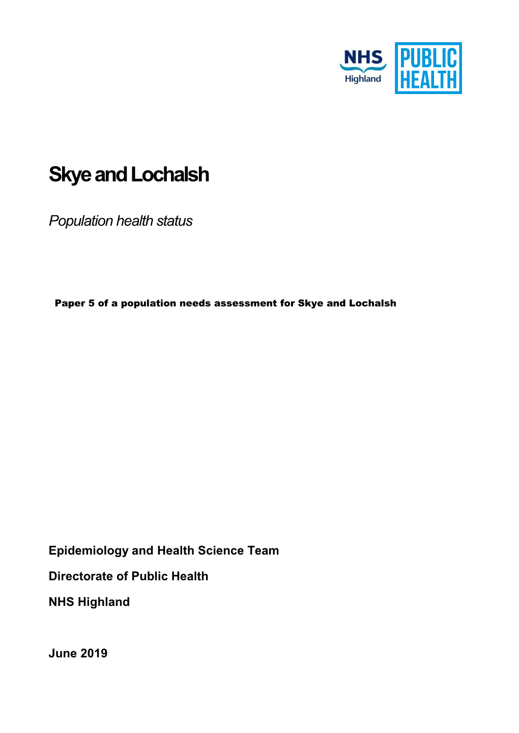 Population Health Status