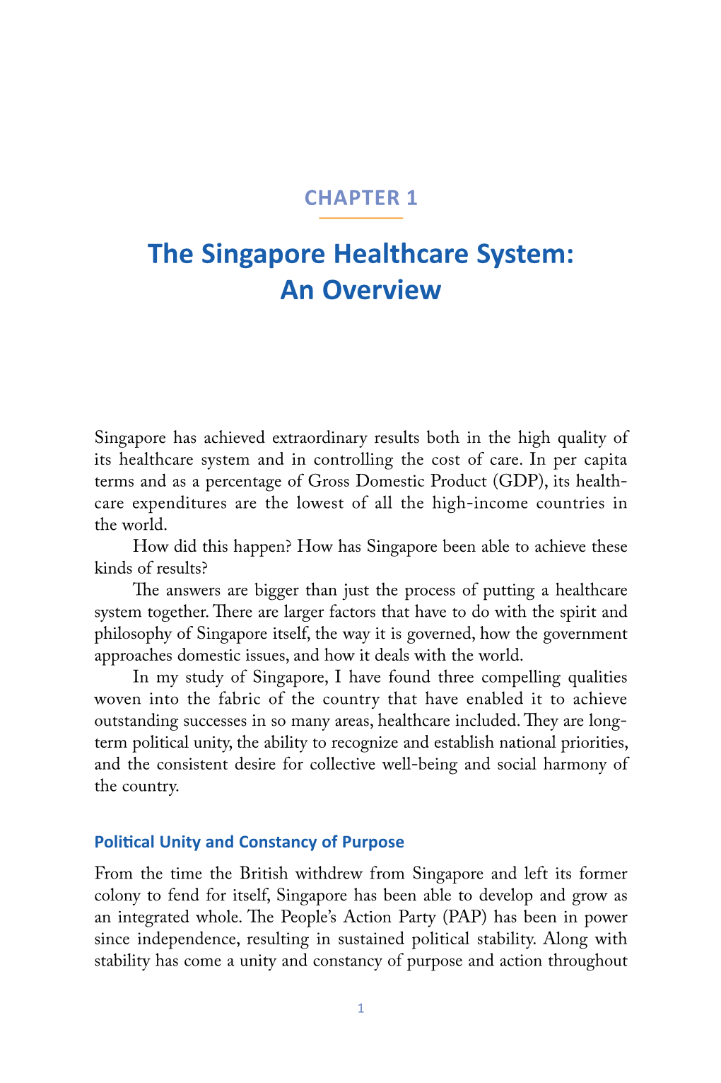 The Singapore Healthcare System: an Overview
