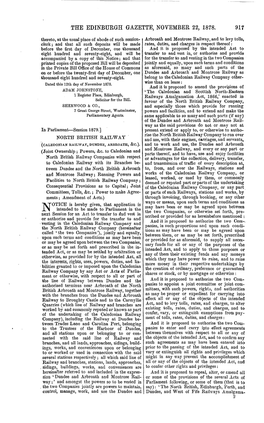 The Edinburgh Gazette, November 22, 1878