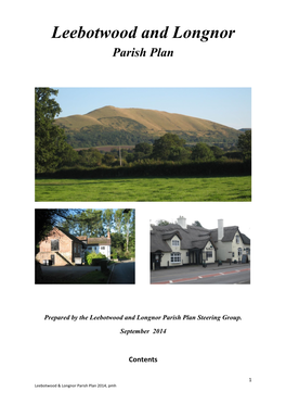 Leebotwood and Longnor Parish Plan