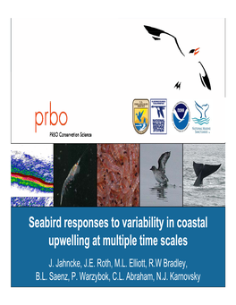 Seabird Responses to Variability in Coastal Upwelling at Multiple Time Scales J