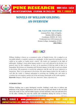 Novels of William Golding: an Overview