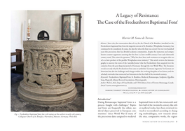 A Legacy of Resistance: the Case of the Freckenhorst Baptismal Font1