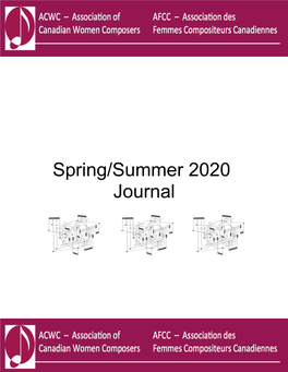 Spring/Summer 2020 Journal Ejournal ACWC/AFCC Spring/ Summer 2020