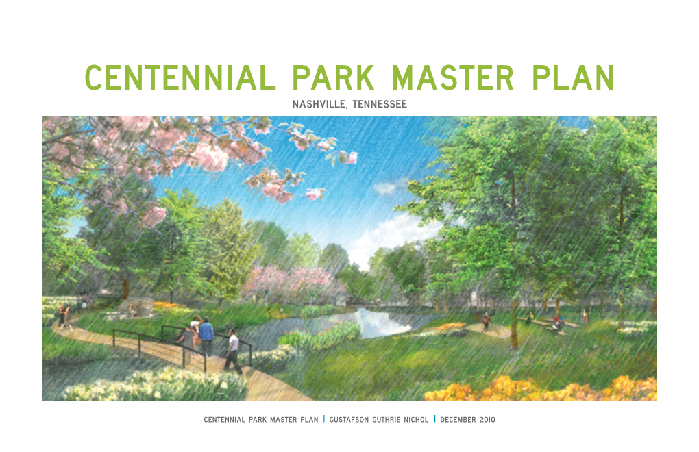 CENTENNIAL PARK MASTER PLAN Nashville, Tennessee