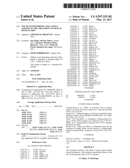 (12) United States Patent (10) Patent No.: US 9,597,335 B2 Tuiten Et Al