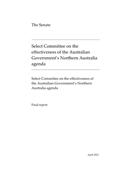 Select Committee on the Effectiveness of the Australian Government's