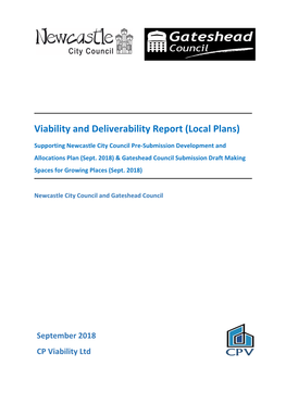 Viability and Deliverability Report (Local Plans)